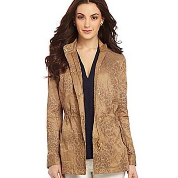 Two By VINCE CAMUTO Leopard Anorak Jacket/Coat SMALL NWT $169 - Picture 3 of 4